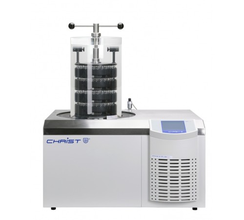 Лиофильная сушка Martin Christ Gamma 2-16 LSCplus, комплект с 4 полками 250 мм с запечатывающим устройством