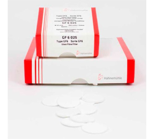 Фильтры Hahnemühle GF8 из стеклянного микроволокна, круглые, Ø 90 мм, со связующими агентами Фильтры Hahnemühle GF8 из стеклянного микроволокна, круглые, Ø 90 мм, со связующими агентами