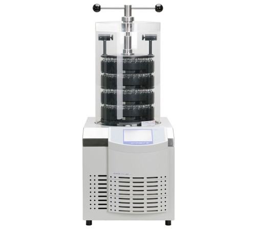 Лиофильная сушка Martin Christ Alpha 1-4 LSCplus, комплект с 4 полками Ø250 мм, запечатывающим устройством и резиновыми кранами