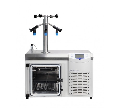 Лиофильная сушка Martin Christ Epsilon 2-4 LSCplus, комплект с 1 полкой, запечатывающим устройством и 4 кранами для колб