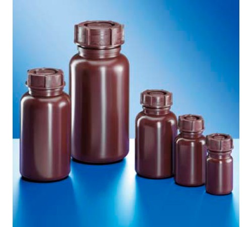 Бутыль Kautex широкогорлая 50 мл, LDPE, круглая, коричневый цвет, с винтовой крышкой Бутыль Kautex широкогорлая 50 мл, LDPE, круглая, коричневый цвет, с винтовой крышкой