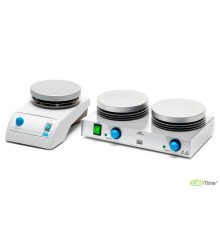 Одно- и двухместные нагревательные плитки RC и RC2 Velp с алюминиевым покрытием и терморегуляцией