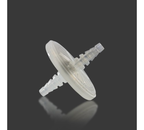 Venting фильтр 50 мм, PTFE гидрофобный, FS, 0.22 мкм, stepped barb, нестерильный, 25 шт/уп. Lab-Support, Китай Venting фильтр 50 мм, PTFE гидрофобный, FS, 0.22 мкм, stepped barb, нестерильный, 25 шт/уп. Lab-Support, Китай